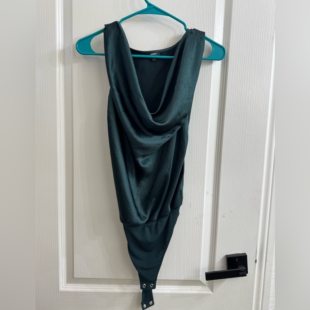 Elegant Teal Green bodysuit tank